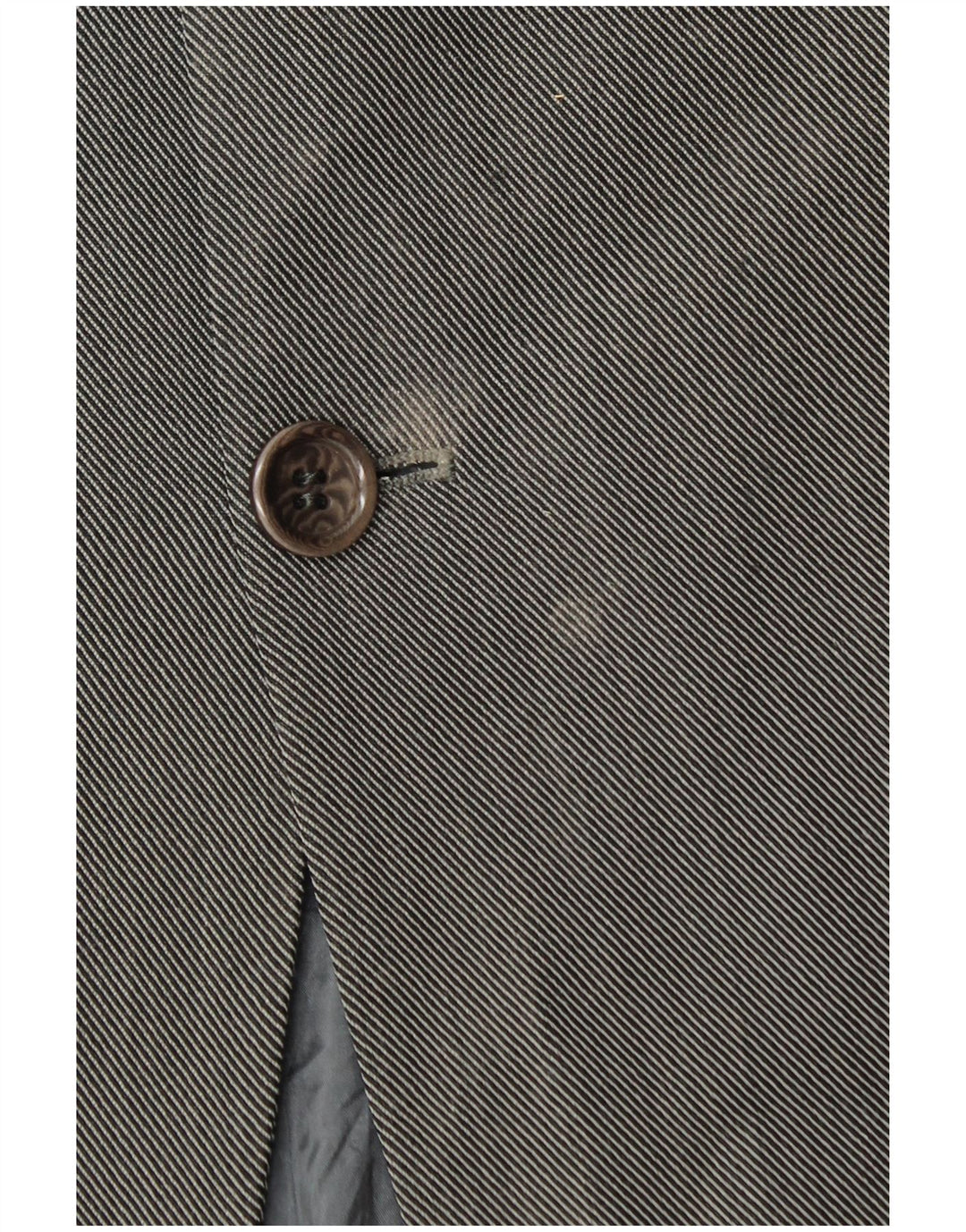 Armani Collezioni Herre 3-knaps blazerjakke IT 50 Medium Grå Uld