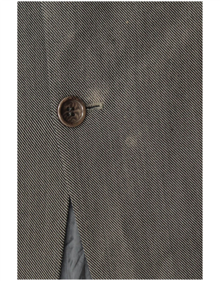 Armani Collezioni Herre 3-knaps blazerjakke IT 50 Medium Grå Uld