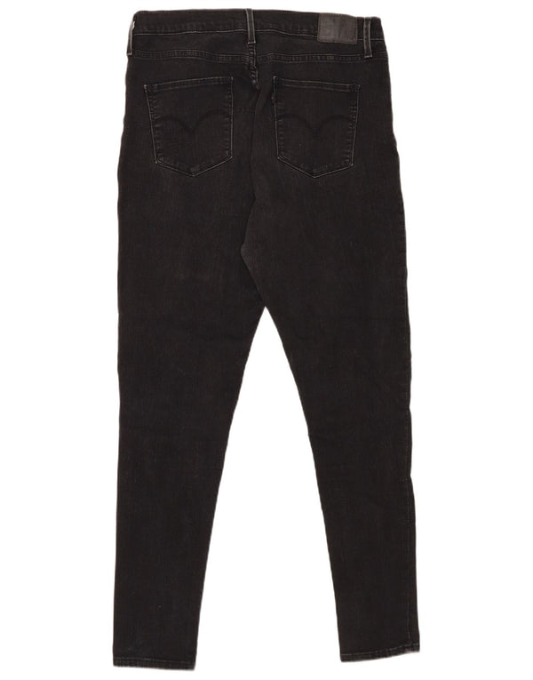 Levi's Womens 720 High Rise Super Skinny Jeans W31 L30 Black Bomuld