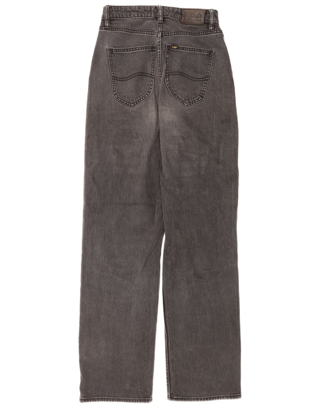 Lee Dame Baggy Højtaljede Straight Jeans US 6 Medium W24 L30 Grå Bomuld