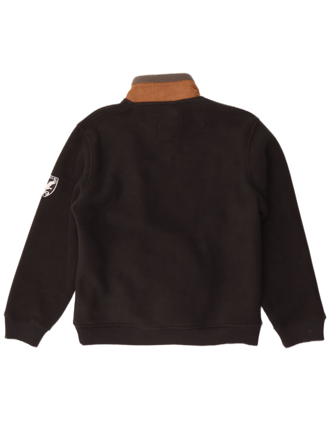 Atlas Til Mænd Herre Fleecejakke Stor Sort Colourblock Polyester