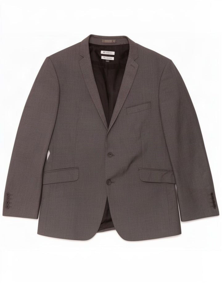Ben Sherman Herre 2 Button Blazer Jacket UK 44 2XL Grå Uld