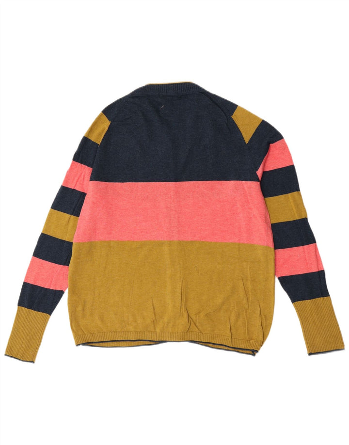 White Stuff Dame Cardigan Sweater UK 14 Large Multicolor Colourblock