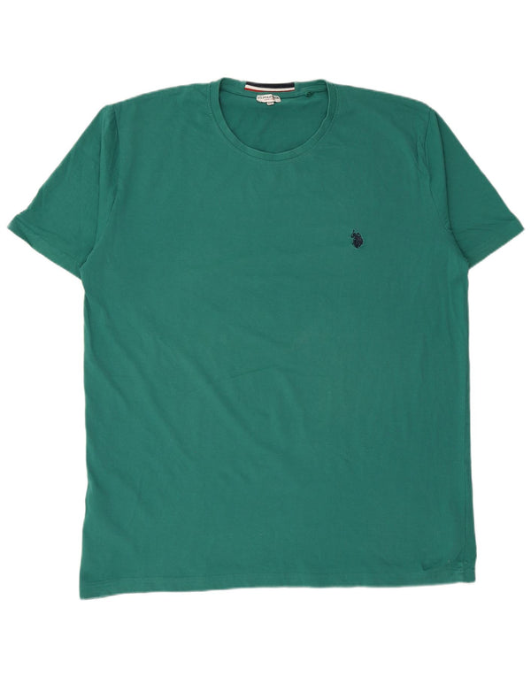 U.S. POLO ASSN. Herre T-shirt Top 3XL Grøn Bomuld