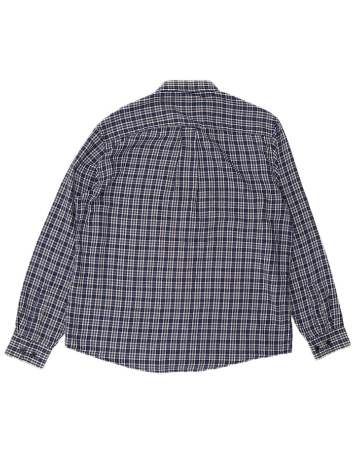 James Pringle herre flannel skjorte stor blå ternet polyester
