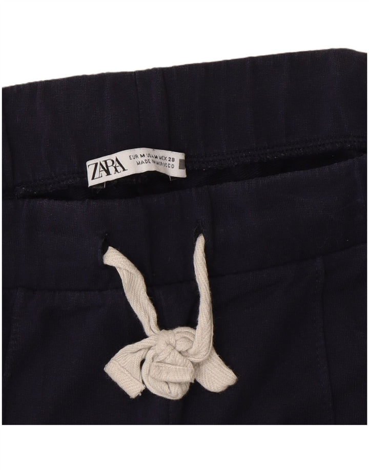 Zara Træningsdragtsbukser til kvinder UK 12 Medium Navy Blue Colourblock
