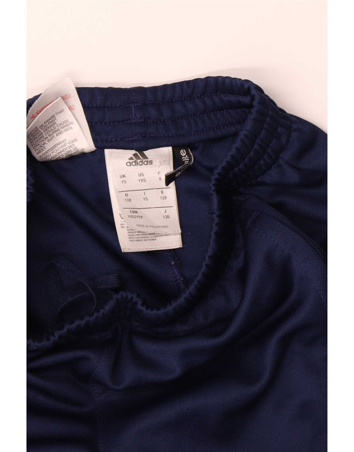Adidas Boys Climalite træningsdragt bukser 7-8 år Small Navy Blue