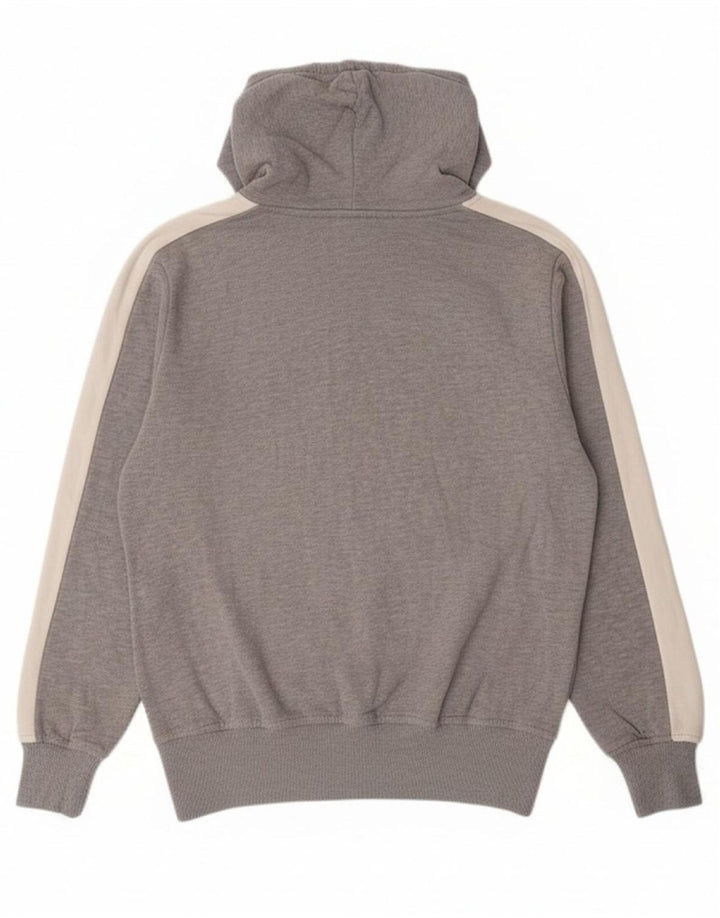 PUMA Mens Hoodie Jumper Medium Grey Colourblock