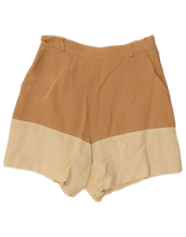 Max & Co. Højtaljede Casual Shorts til kvinder UK 10 Small W24 Brown Colourblock