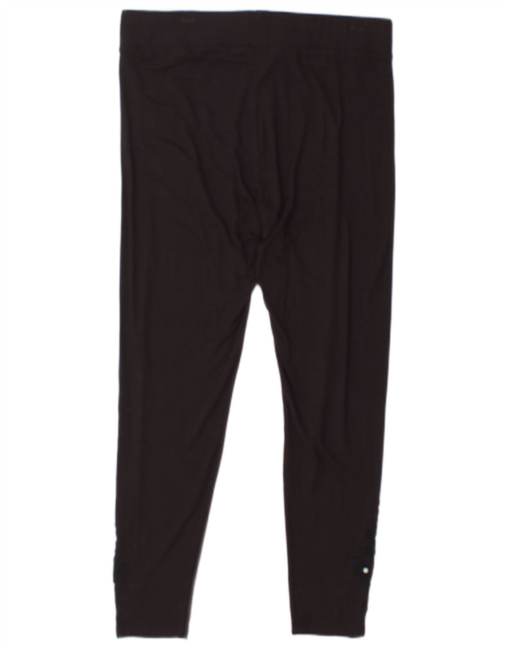 MARKS & SPENCER Leggings til kvinder UK 16 Large Black Viscose