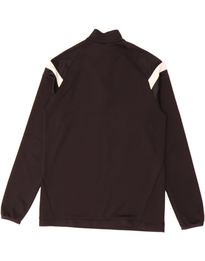 ADIDAS Boys Climacool Zip Neck Pullover Tracksuit Top 13-14 Years XL Black Vintage Adidas and Second-Hand Adidas from Messina Hembry 