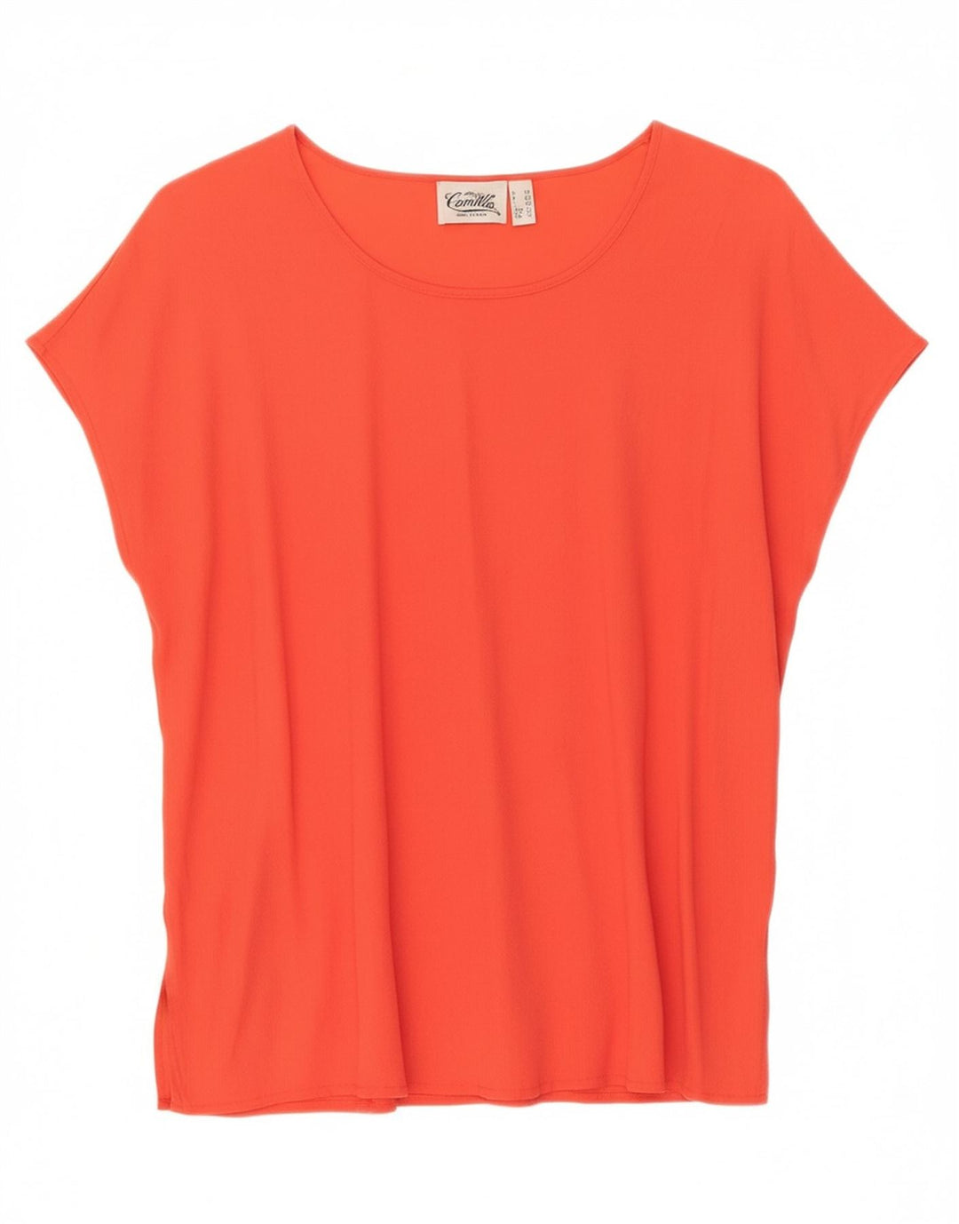 CAMILLA Womens Blouse Top UK 12 Medium Red Acetate