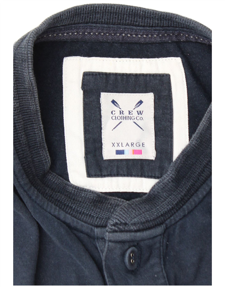 CREW TØJ Herre poloshirt 2XL marineblå bomuld
