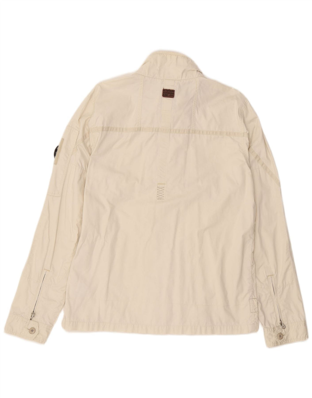 G-Star Bomber Jacket UK 42 XL Off White Bomuld