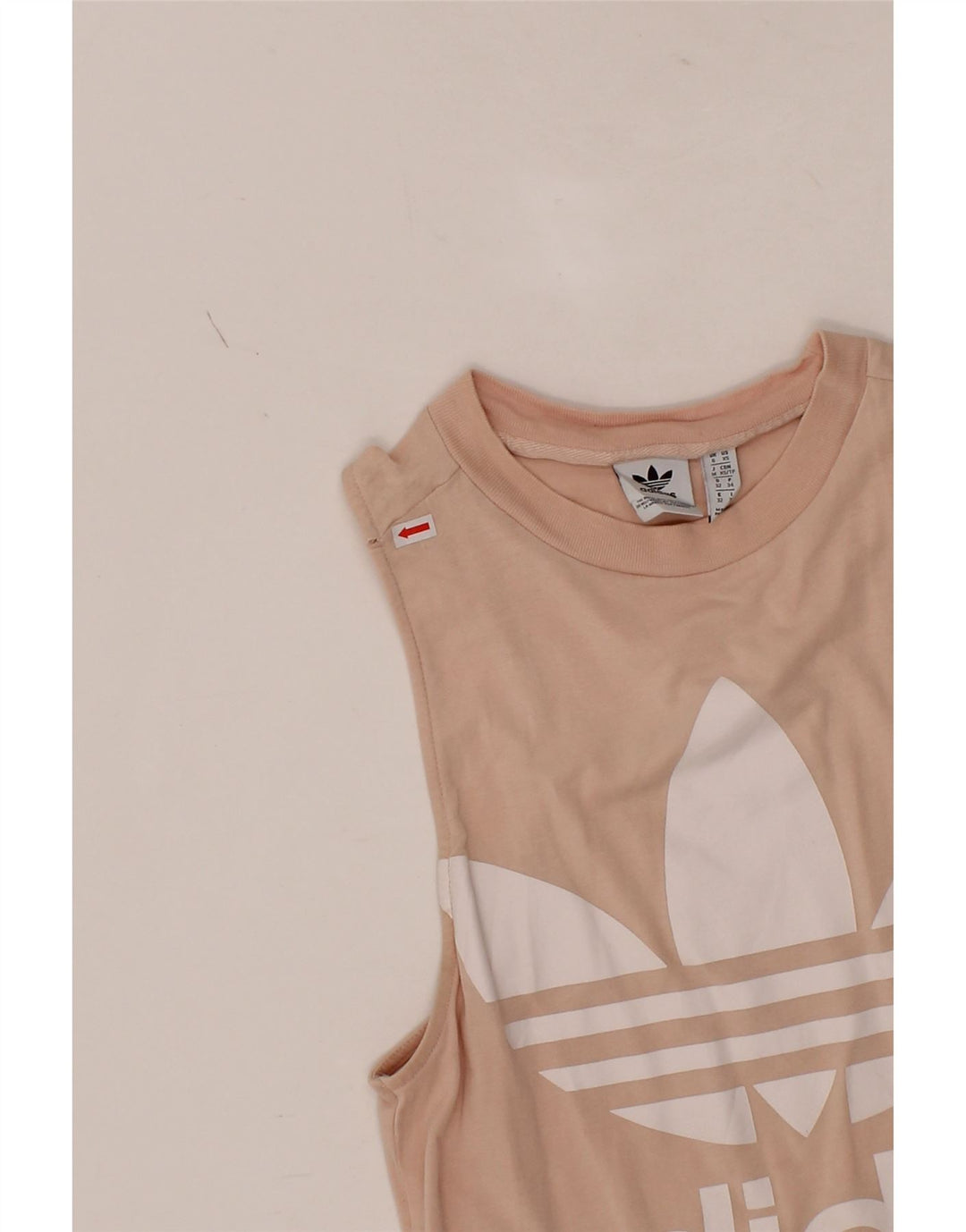 ADIDAS Womens Graphic Vest Top UK 6 XS Pink Vintage Adidas and Second-Hand Adidas from Messina Hembry 