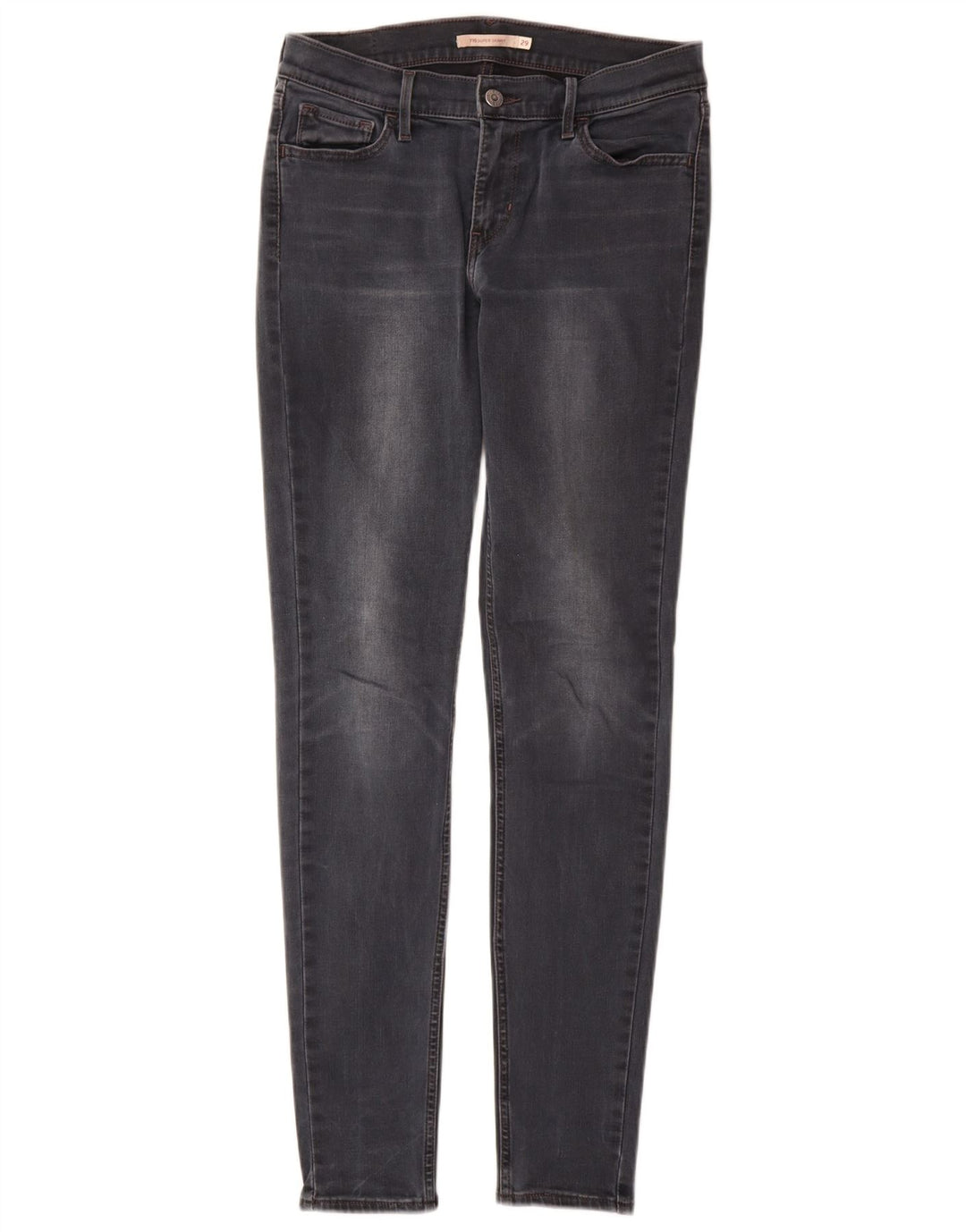 Levi's Dame 710 Super Skinny Jeans W29 L31 Grå