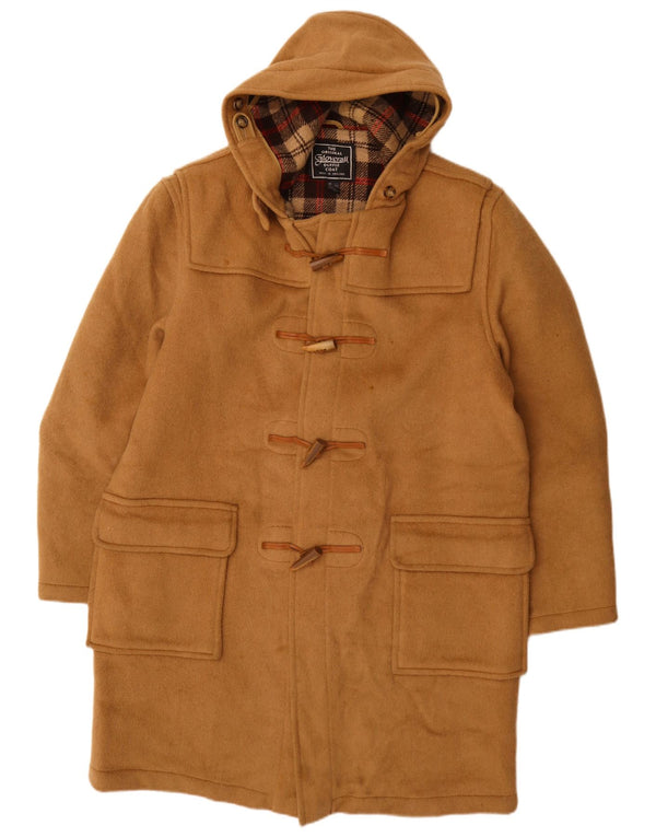 Gloverall Herre Hooded Duffle Coat UK 44 2XL Beige Uld