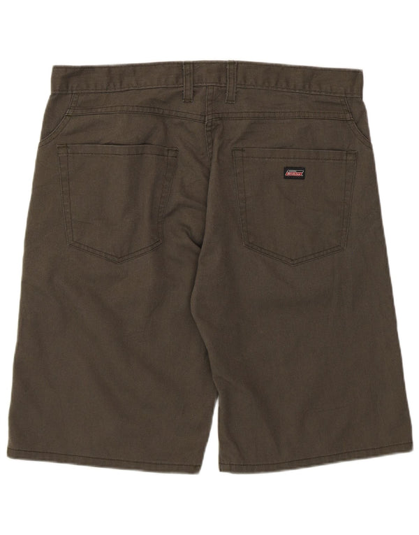 Dickies Herre Casual Shorts W34 Large Khaki Colourblock Polyester