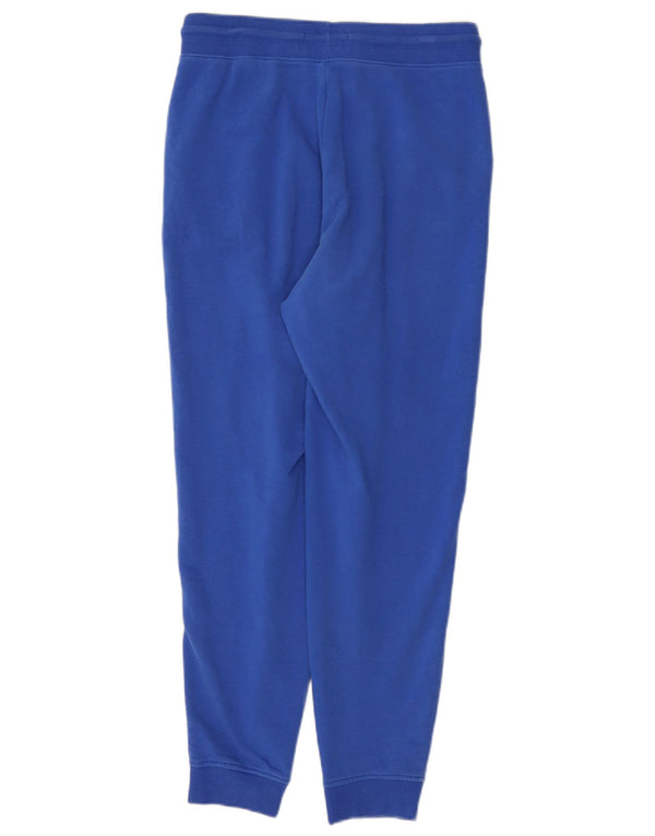 Marks & Spencer Womens Tracksuit Trousers Joggers UK 12 Medium Blue Cotton