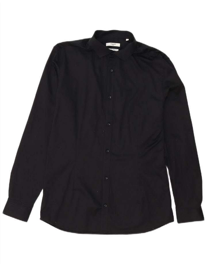 Jack & Jones herreskjorte stor sort bomuld