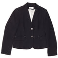 CALVIN KLEIN Dame 2-knaps blazerjakke UK 14 Medium Navy Blue