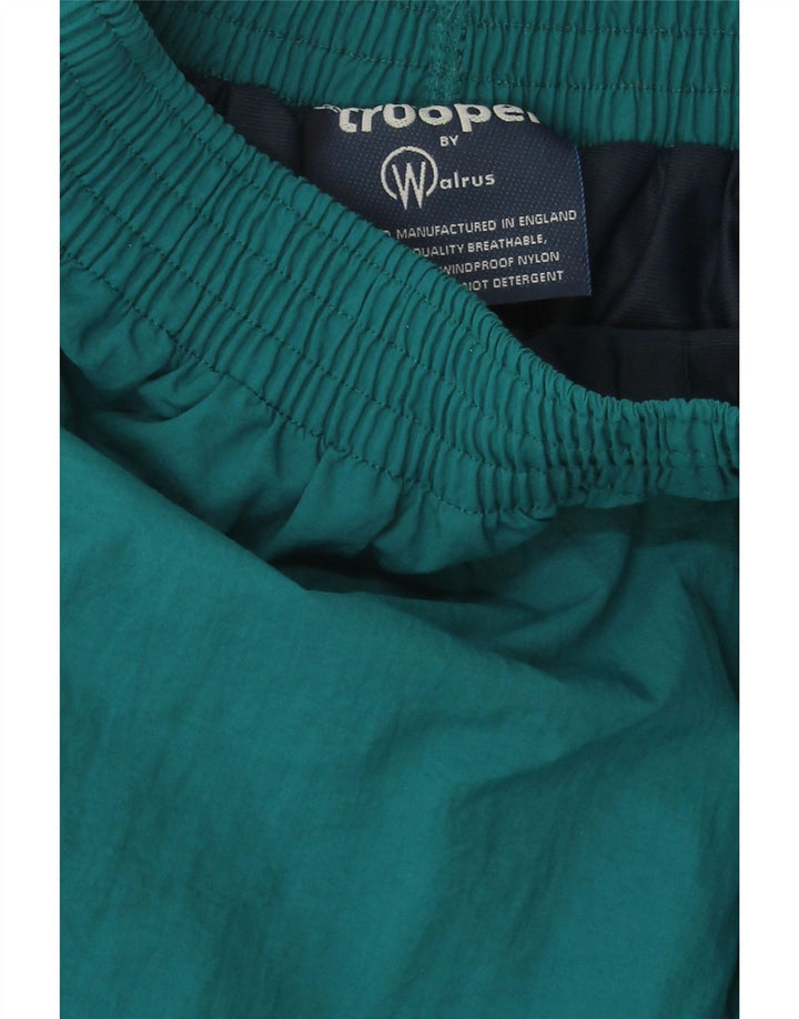 VINTAGE Mens Tracksuit Trousers XL  Turquoise Nylon Vintage Vintage and Second-Hand Vintage from Messina Hembry 