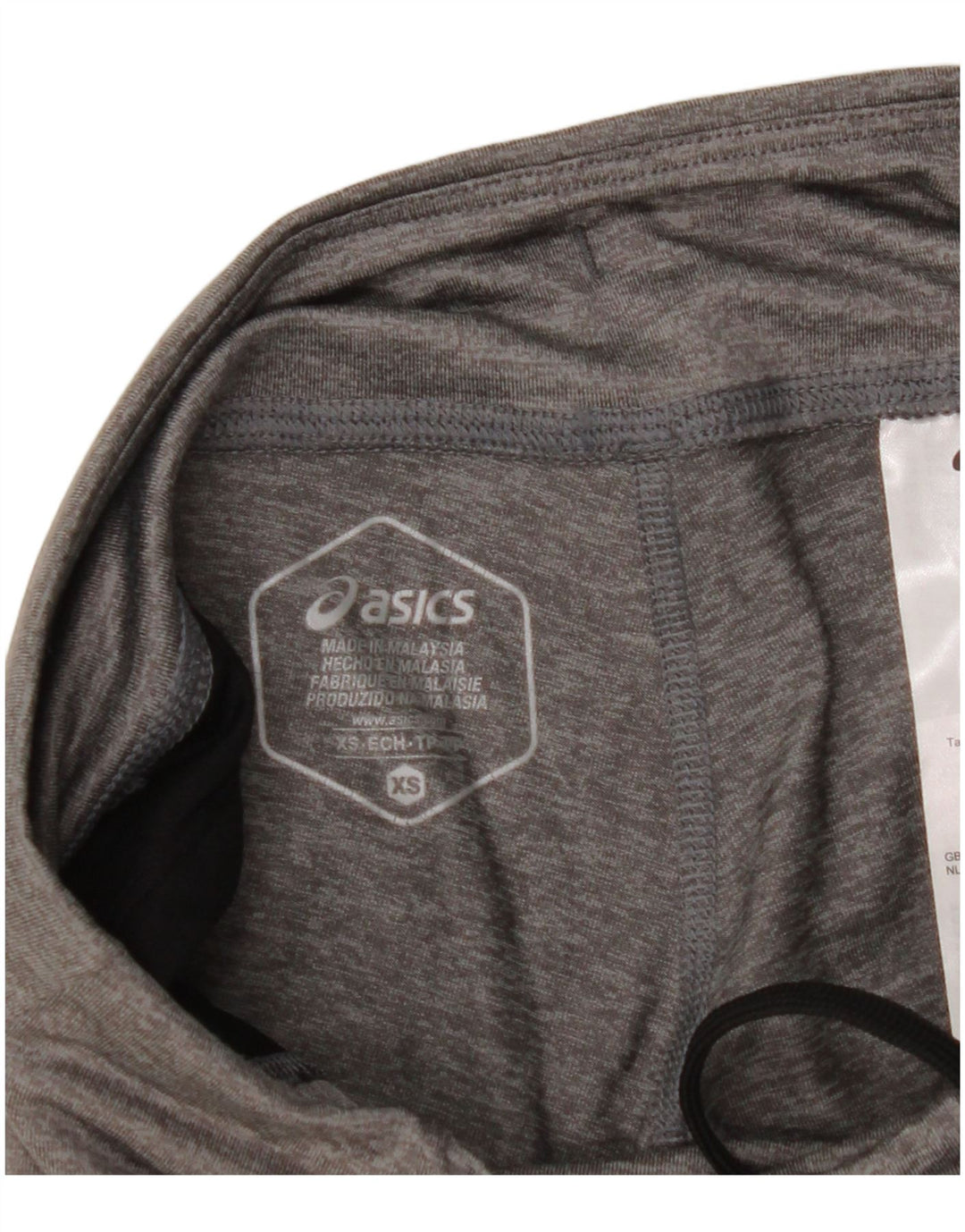 ASICS Womens Leggings UK 4 XS  Grey Polyester