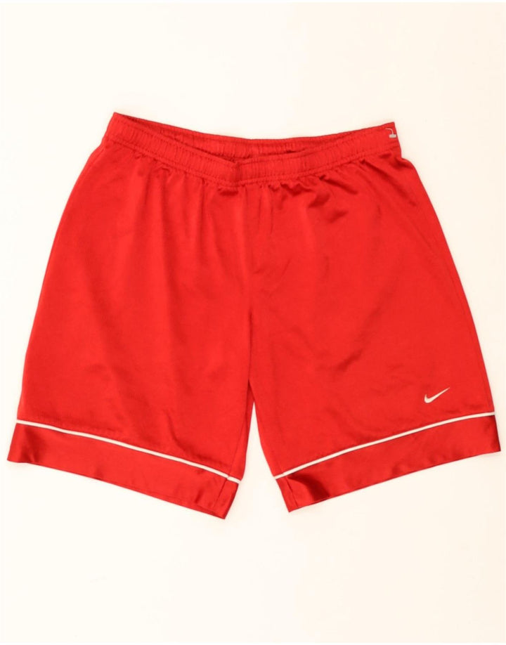 NIKE Womens Sport Shorts US 14/16 Large  Red Polyester Vintage Nike and Second-Hand Nike from Messina Hembry 