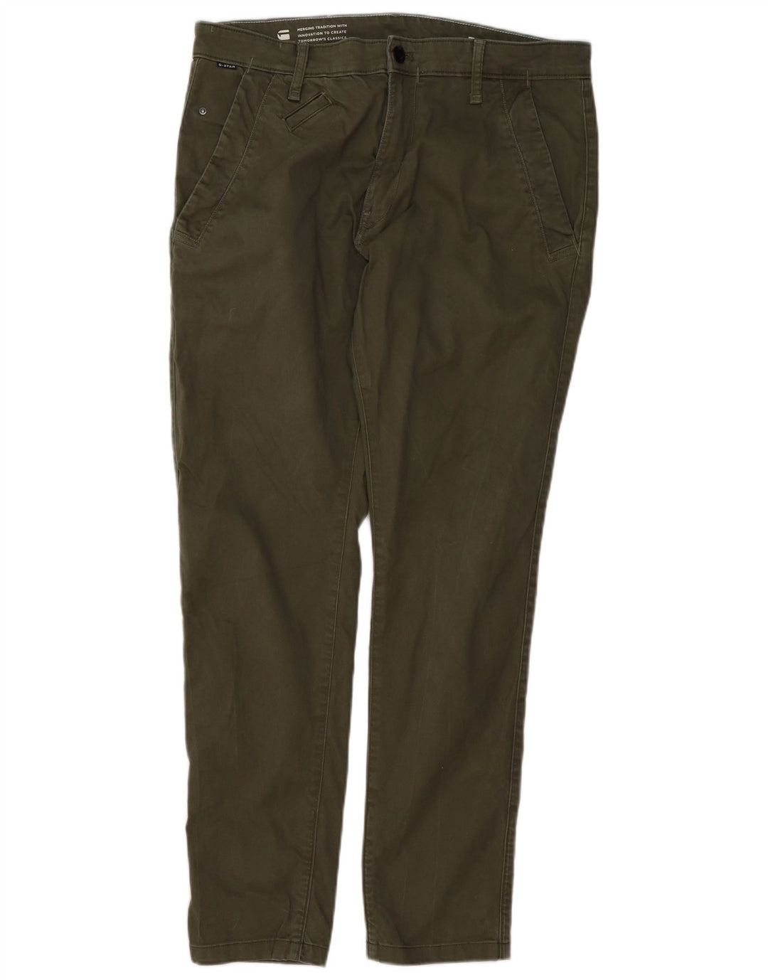 G-STAR Herre Slim Fit Chino Bukser W34 L30 Khaki Bomuld