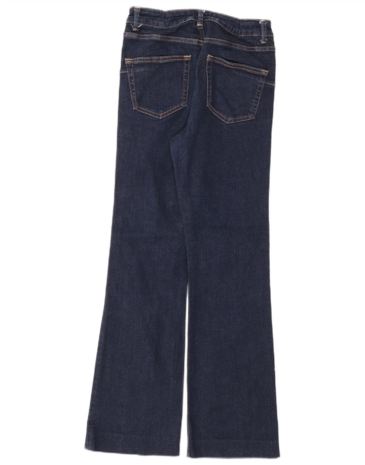 Zara Dame Bootcut Jeans EU 38 Small W28 L29 Marineblå Bomuld