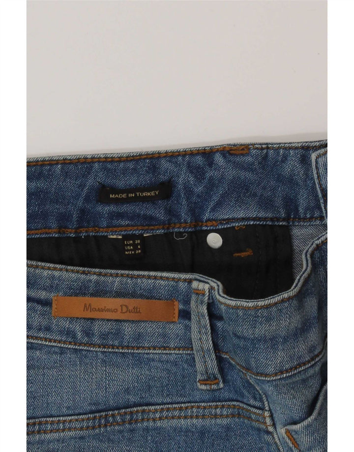 Massimo Dutti Dame Denim Nederdel EU 38 Lille W28 Blå