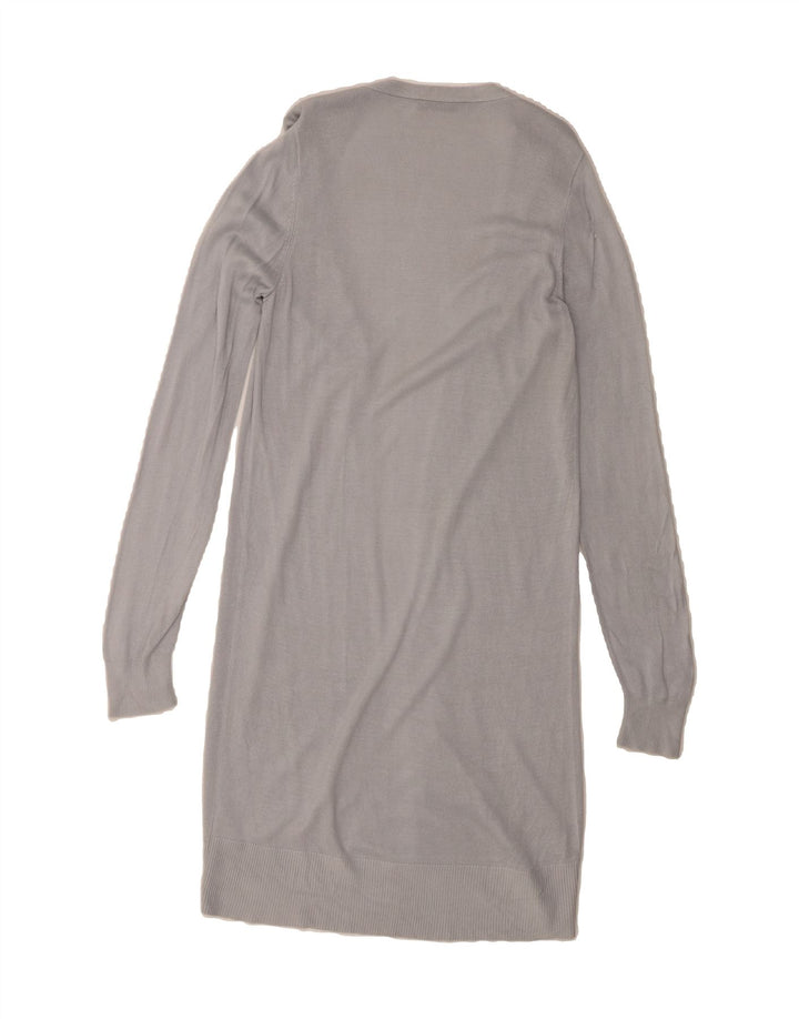 OASIS Womens Longline Open Cardigan Sweater UK 12 Medium Grey Viscose Vintage Oasis and Second-Hand Oasis from Messina Hembry 