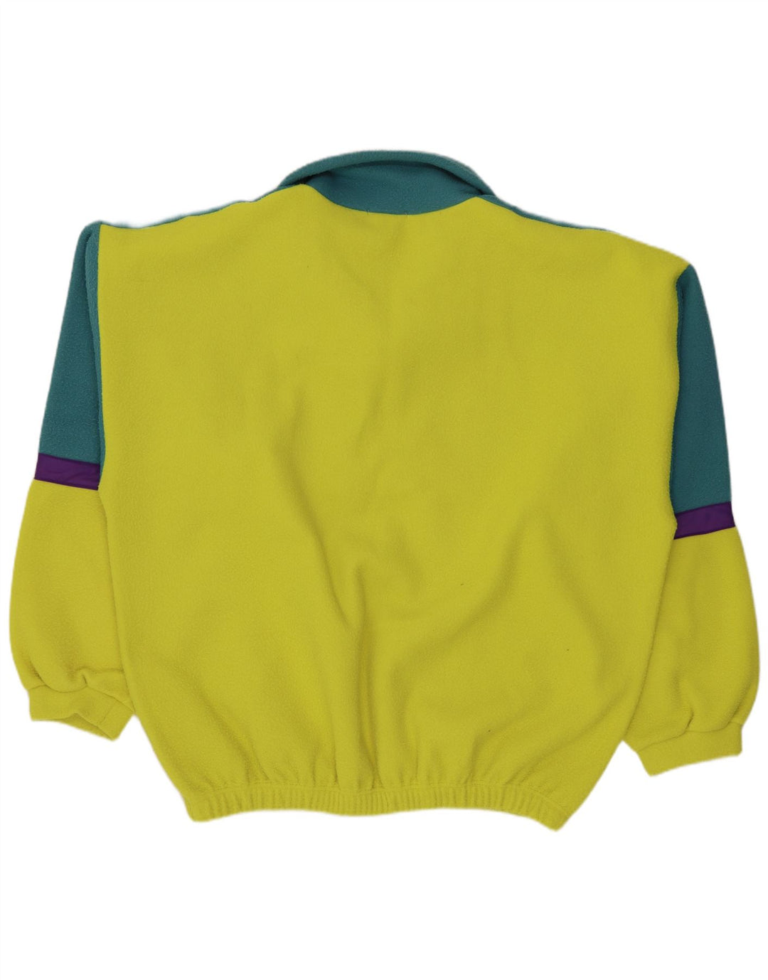 Alaska Fleece Jumper med lynlås til mænd XL Gul Colourblock Polyester