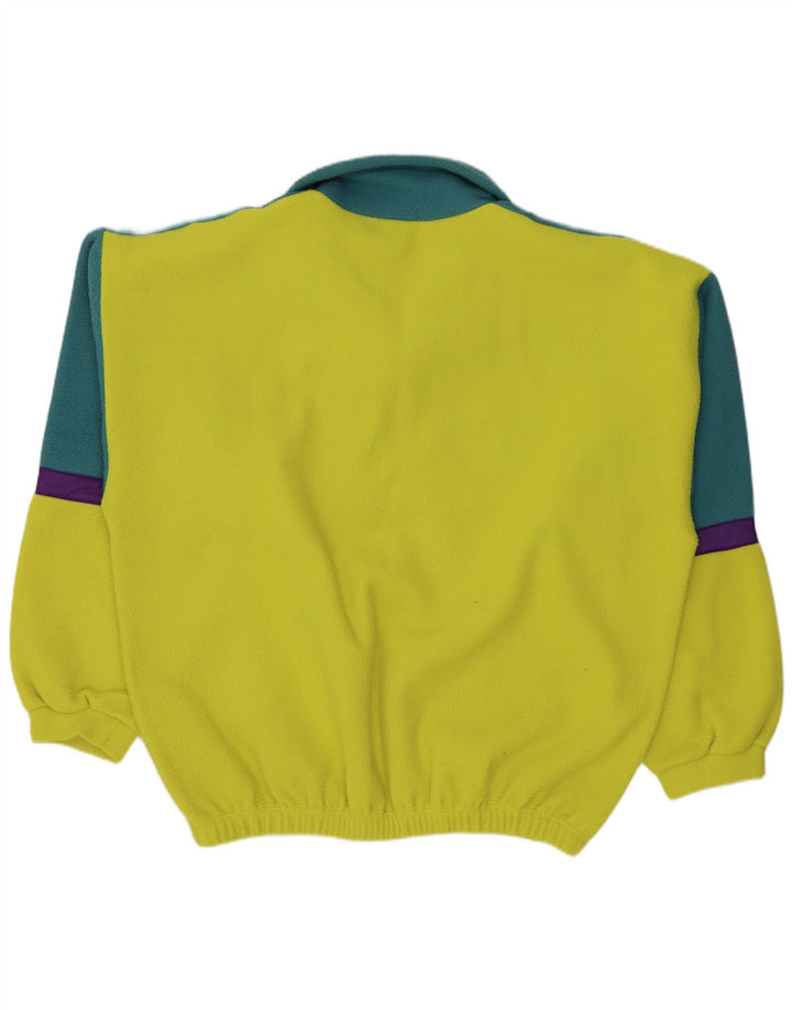 Alaska Fleece Jumper med lynlås til mænd XL Gul Colourblock Polyester