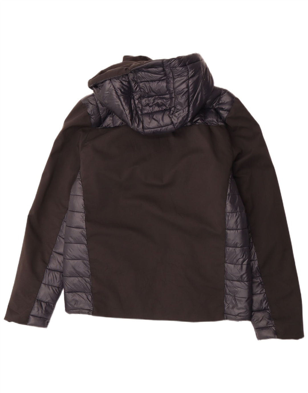 Brugi Herre hættepolstret jakke UK 40 Large Black Colourblock Polyester