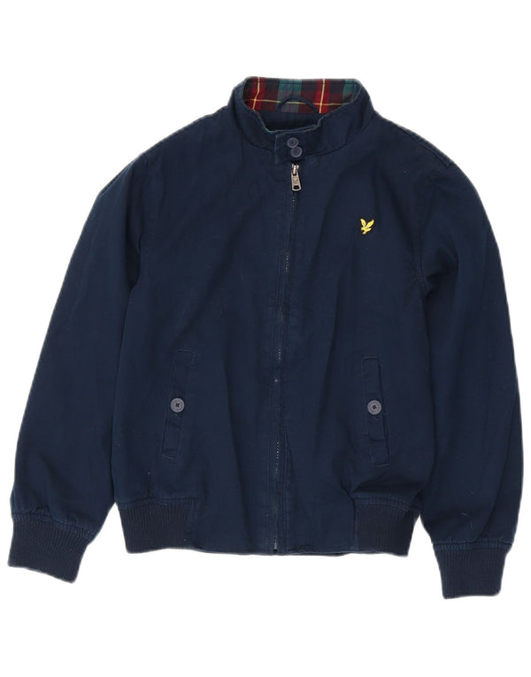 Lyle & Scott Boys Bomber Jacket 10-11 år marineblå bomuld