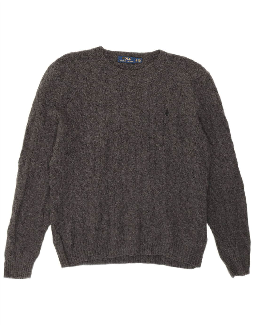 Polo Ralph Lauren Herre Crew Neck Jumper Sweater XL Grå Uld