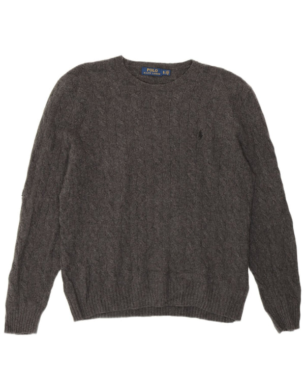 Polo Ralph Lauren Herre Crew Neck Jumper Sweater XL Grå Uld