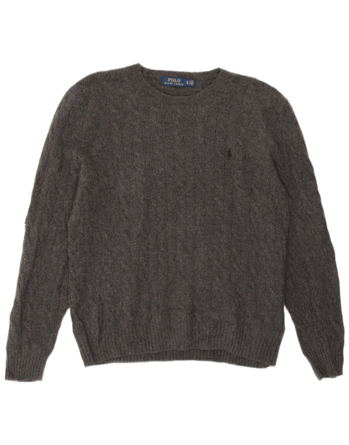 Polo Ralph Lauren Herre Crew Neck Jumper Sweater XL Grå Uld