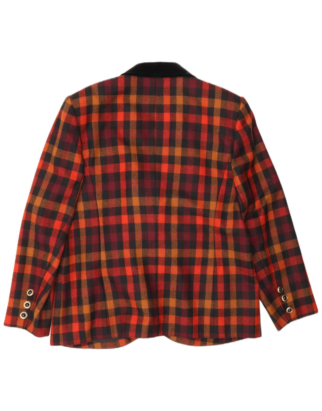 CLASSIC Dame Blazer Jacket UK 16 Large Multicolor Gingham