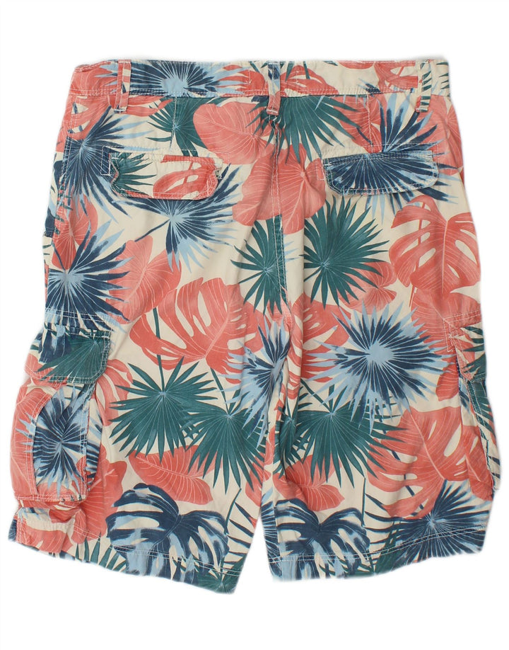 Zara Herre Cargo Shorts EU 40 Medium W31 Flerfarvet blomstret bomuld