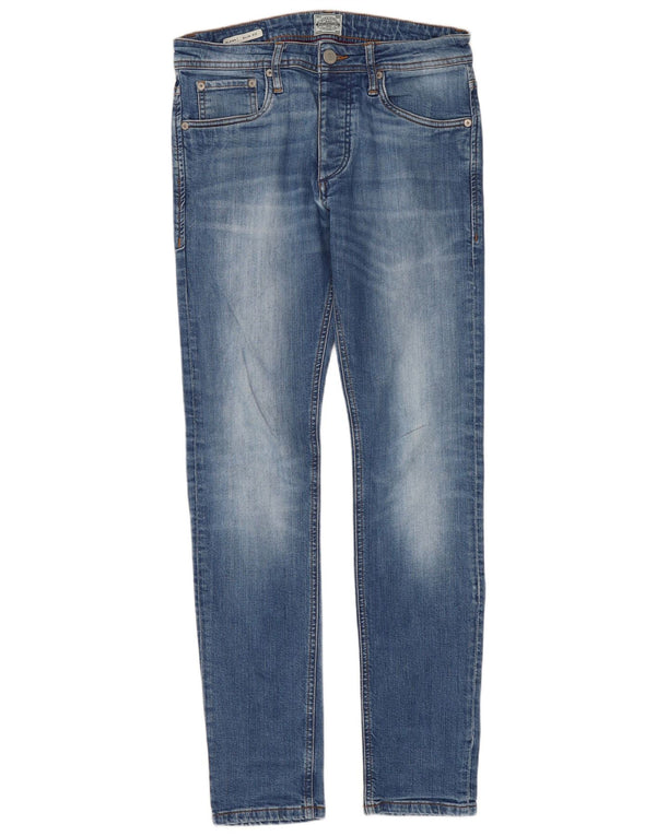 Jack & Jones Mens GLENN Slim Jeans W28 L30 Blue Cotton