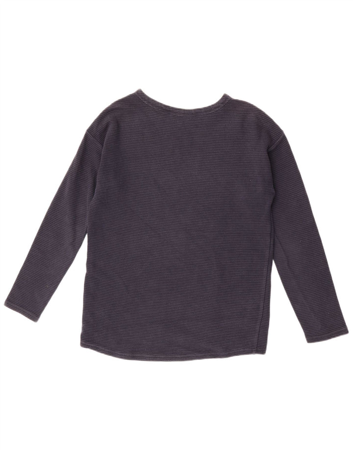 Joules Dame Top Langærmet UK 8 Small Navy Blue Bomuld