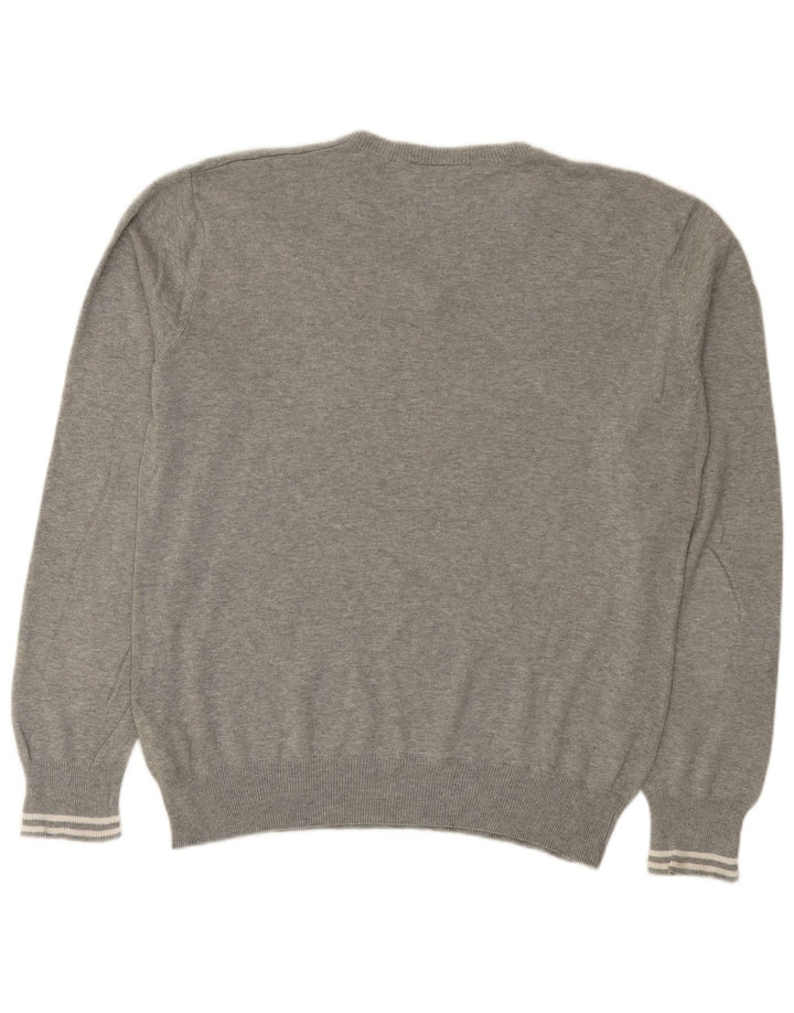 Lotto Herre V-hals sweater Stor Grå Bomuld