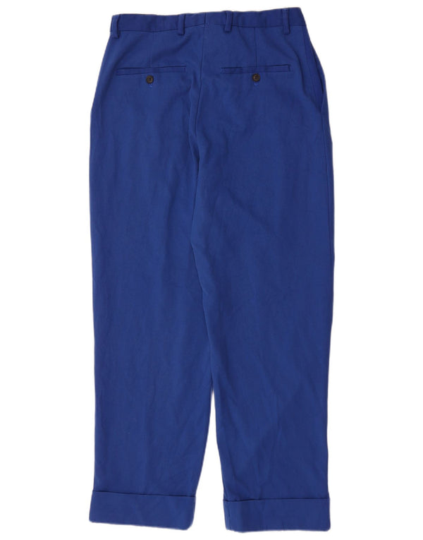 Zara Herre Pegged Suit Bukser EU 38 Small W30 L29 Blå Polyester
