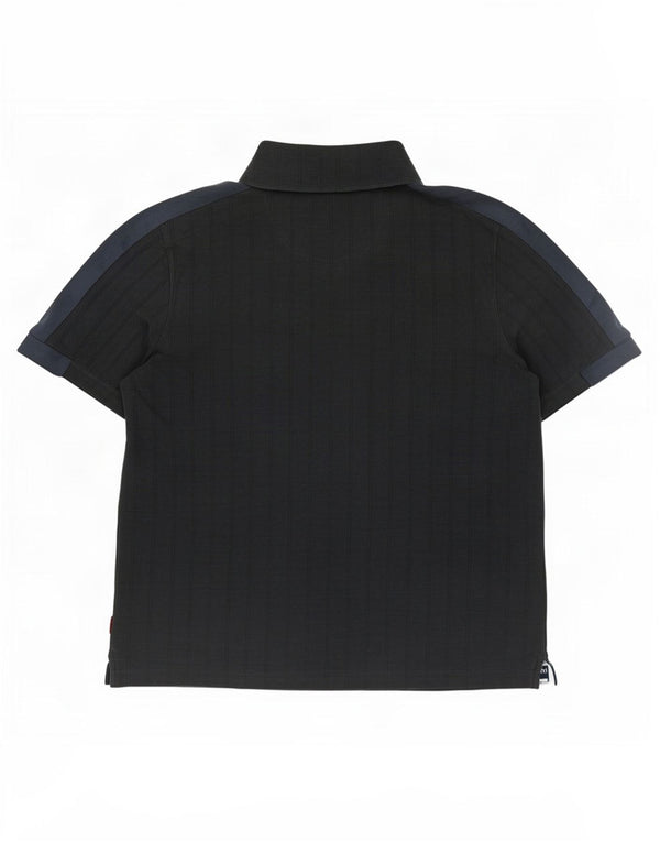 Ted Baker Herre Regular Polo Shirt Størrelse 6 2XL Sort Bomuld