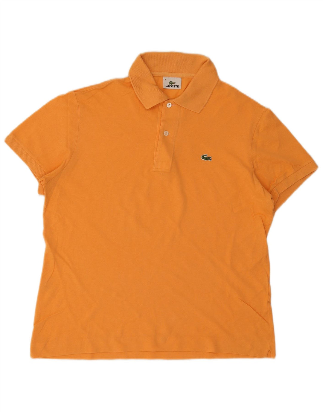 Lacoste herre poloskjorte str. 4 Medium Orange bomuld