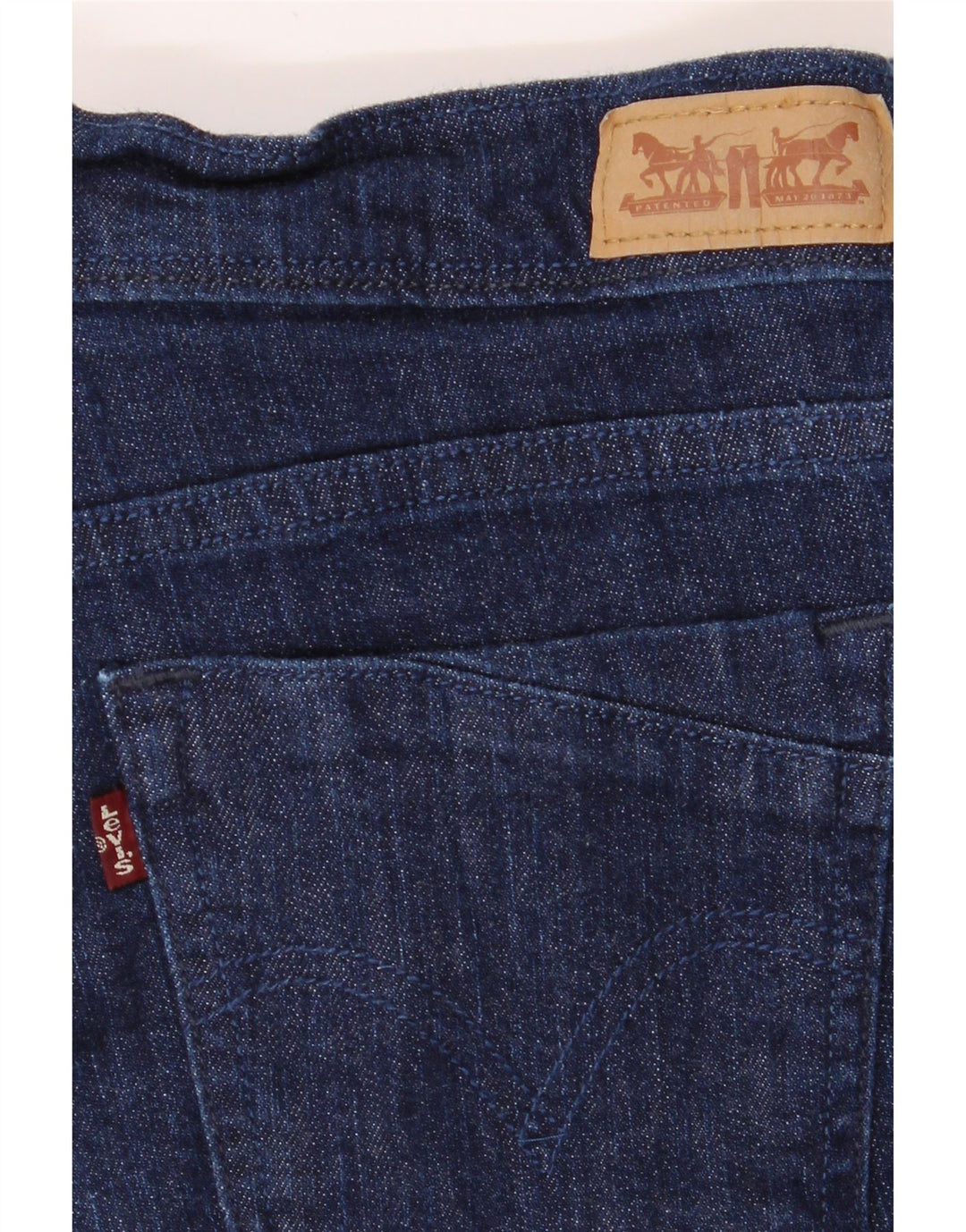 LEVI'S Womens Denim Shorts US 4 Small W28  Navy Blue Vintage Levi's and Second-Hand Levi's from Messina Hembry 