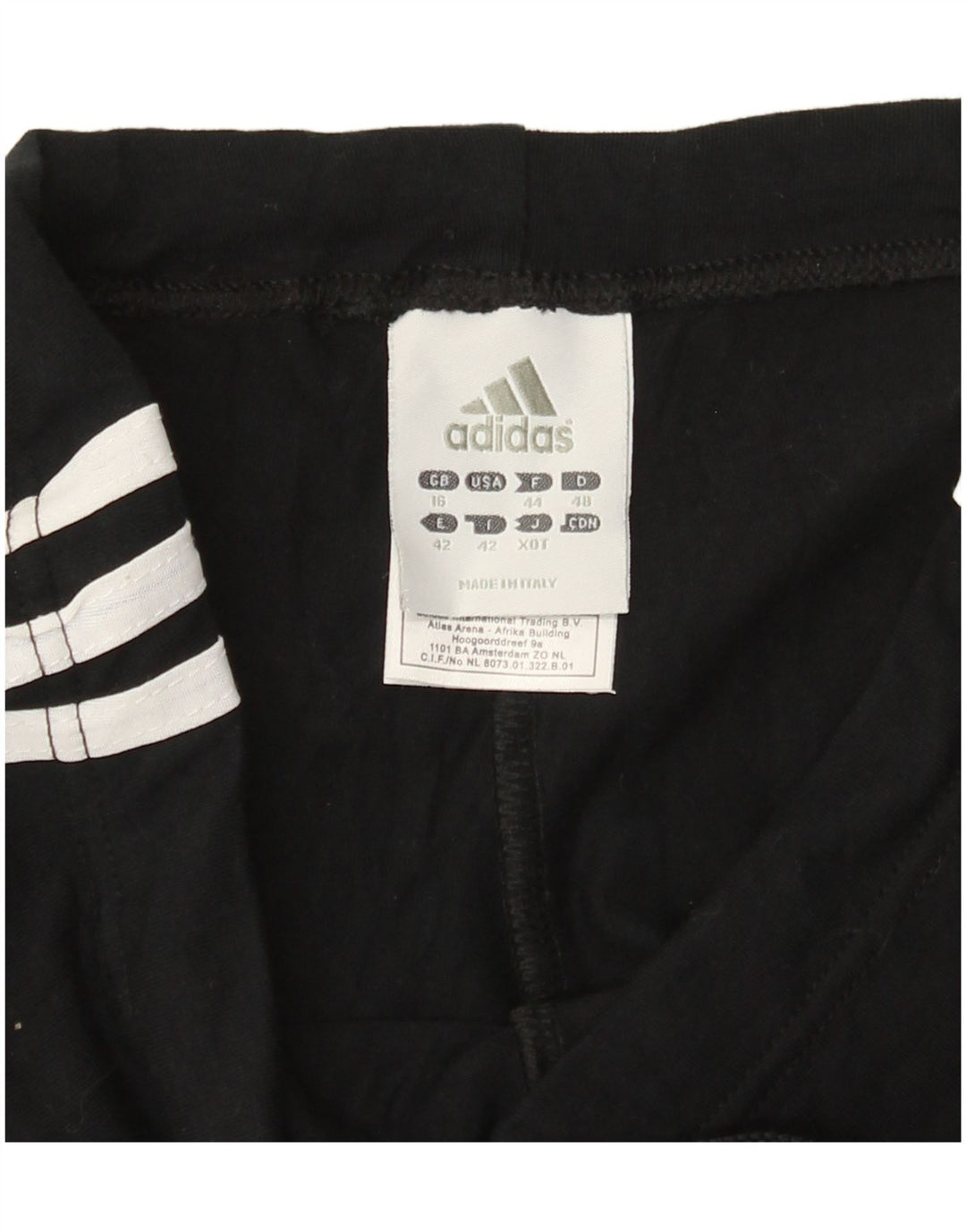 Adidas Dame træningsdragt Bukser UK 16 Large Black Bomuld