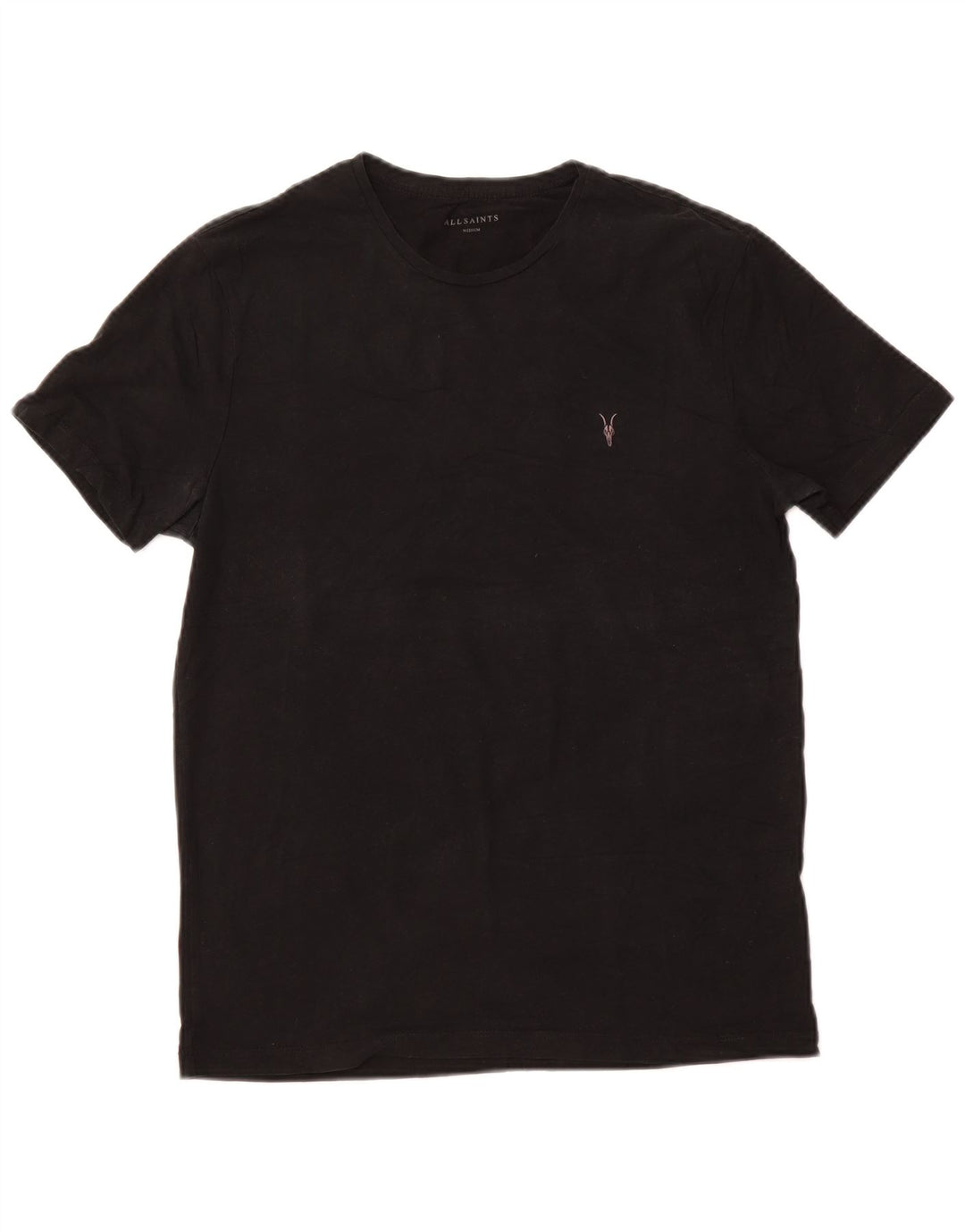 ALL SAINTS Herre T-Shirt Top Medium Sort Bomuld